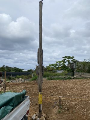 仮設電柱建柱 | 克電気工事株式会社